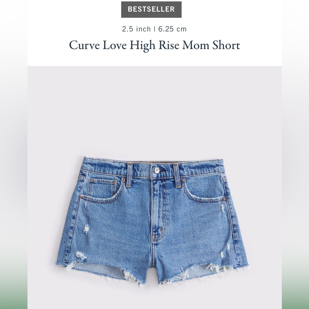 A&F Curve Love High Rise Mom Short